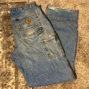 used vintage carhartt denim jeans